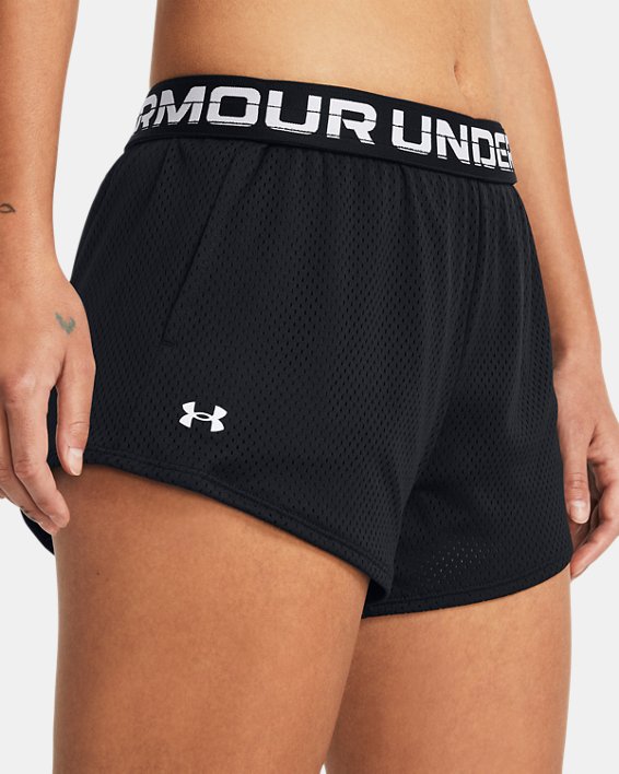 Women's UA Tech™ Mesh 3" Shorts in Black image number 3